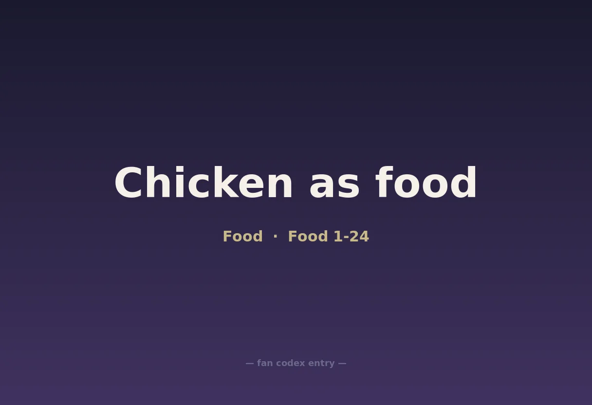 Chicken as food