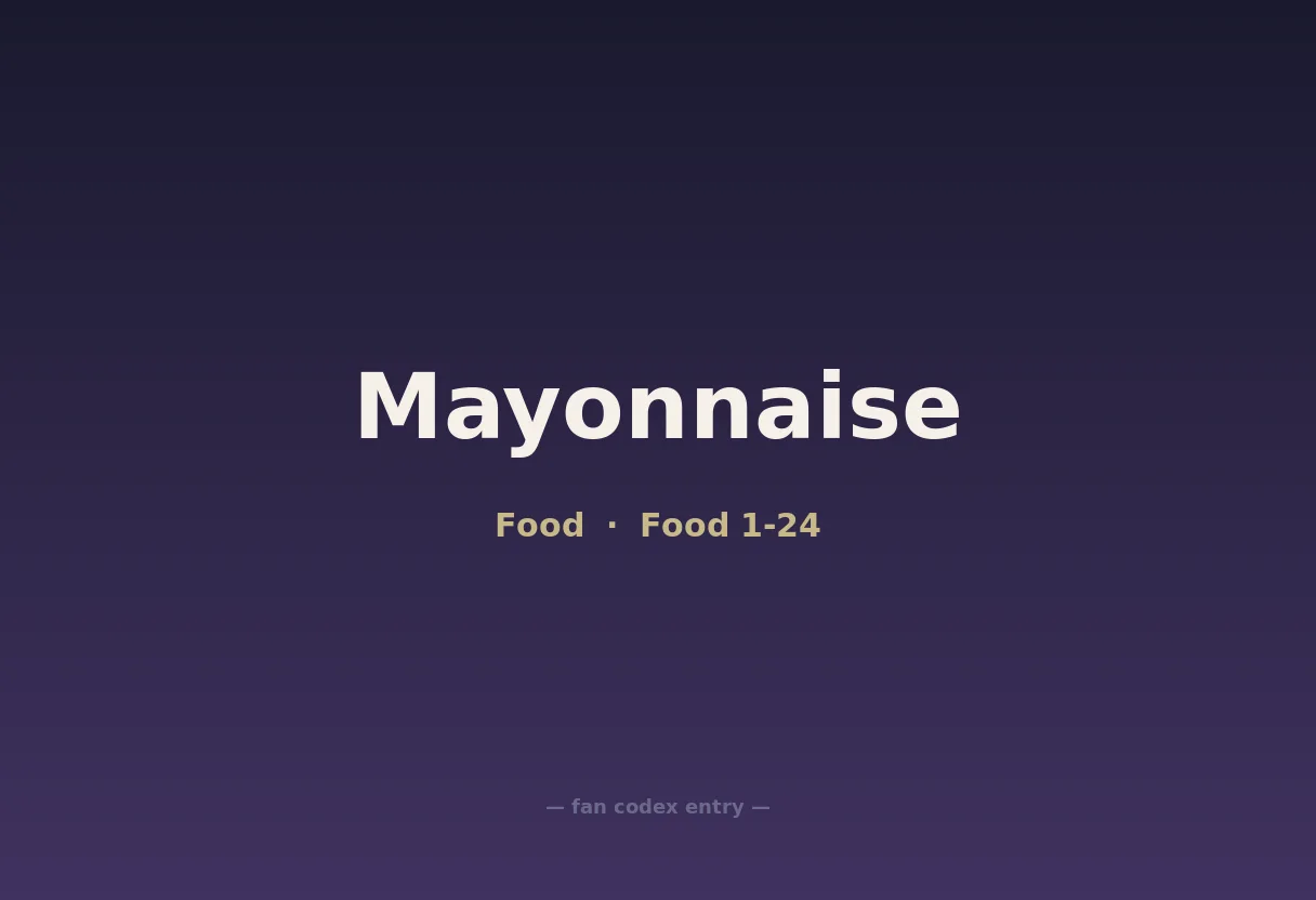 Mayonnaise